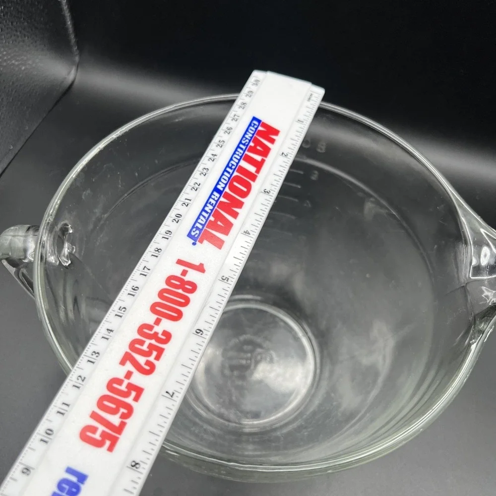 ANCHOR HOCKING 8 Cup 2 Qt Glass Measuring Cup Batter Bowl ‎ With Lip Spout